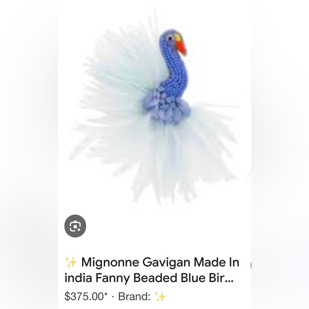 Mignonne Gavigan Fanny Beaded Bird Luxe Earrings